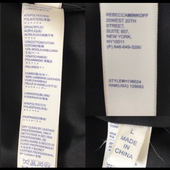 Rebecca Minkoff Concord Bomber Jacket Large - Picture 8 of 9